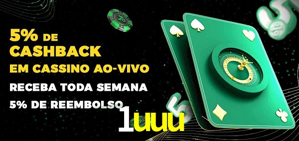 Promoções do cassino ao Vivo 1uuu